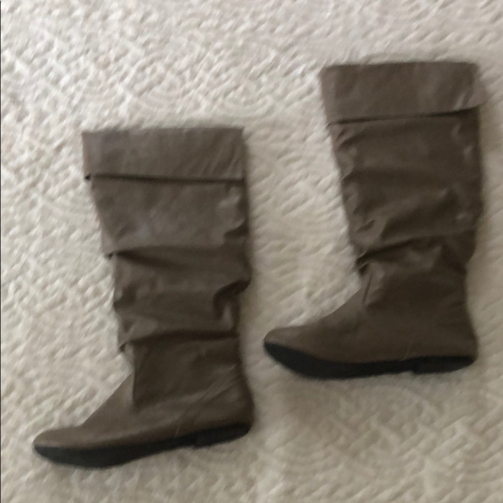 Tan tall boots